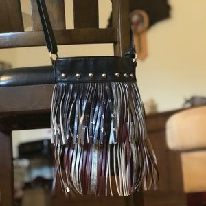 NWOT American Flag Fringe Purse